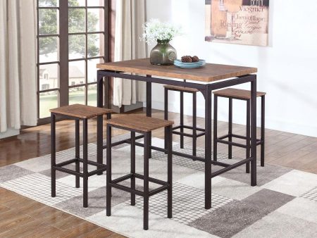 Santana Brown 5 Pc Bar Set Discount