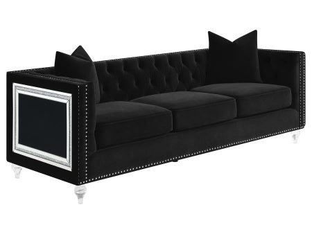 Delilah Black Sofa Discount