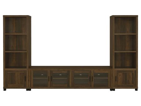 Sachin Brown 3 Pc Entertainment Center Cheap