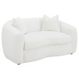 Isabella White Loveseat Online now