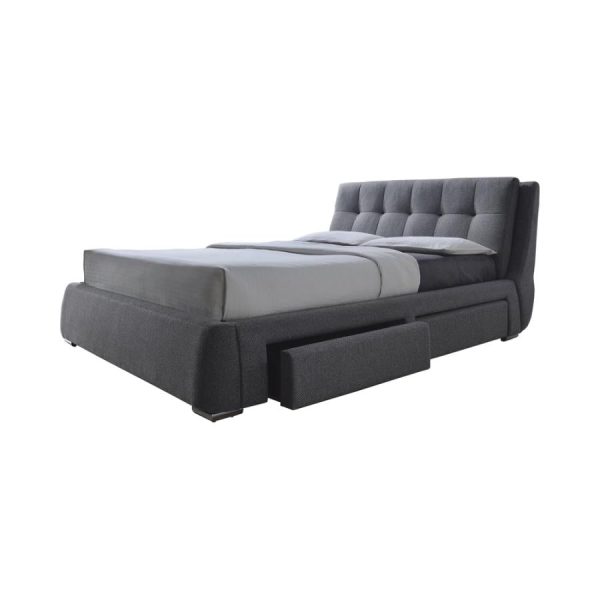 Fenbrook Grey Queen Storage Bed Fashion