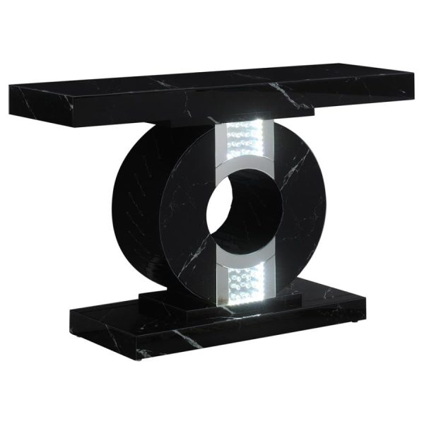 Eliana Black Console Table Discount