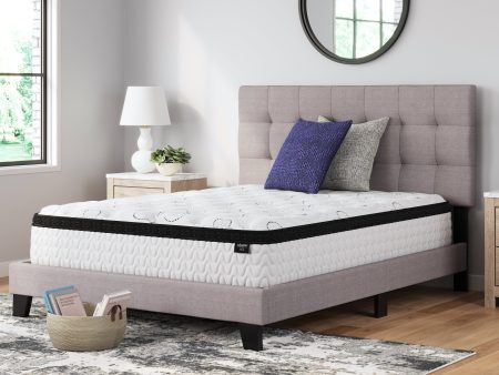 Chime 12 Inch Hybrid Queen Mattress in a Box with Head-Foot Model-Good Queen Adjustable Base Cheap