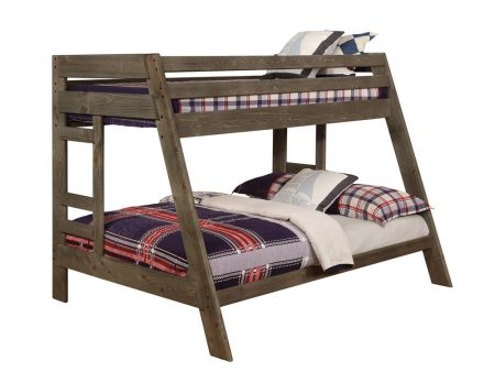 Wrangle Hill Grey Twin   Full Bunk Bed Hot on Sale