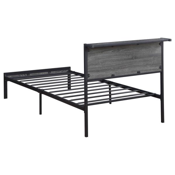 Ricky Grey Twin Bed For Cheap