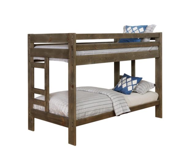 Wrangle Hill Grey Twin   Twin Bunk Bed Discount