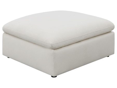 Hobson Ivory Ottoman Fashion