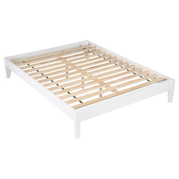 Hounslow White Eastern King Bed For Cheap