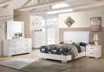 Felicity White Full Bed 4 Pc Set Supply