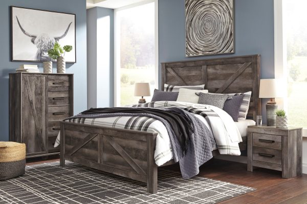 Wynnlow Gray Crossbuck Panel Bedroom Set For Discount