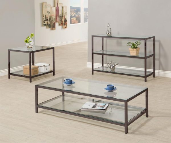 Trini Black Sofa Table Fashion