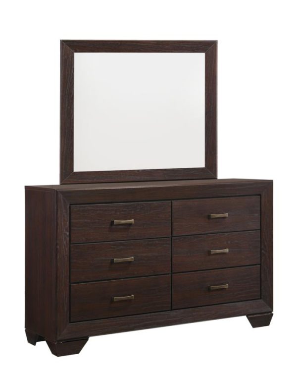 Kauffman Brown Dresser Mirror For Cheap