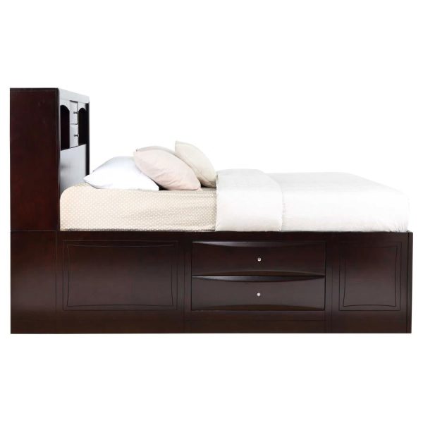 Phoenix Brown Eastern King Bed 5 Pc Set For Sale