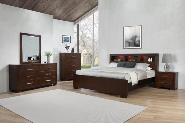 Jessica Brown Queen Bed 4 Pc Set Hot on Sale