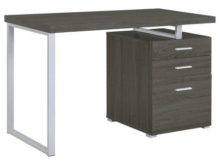 Brennan Grey Computer Desk Online now