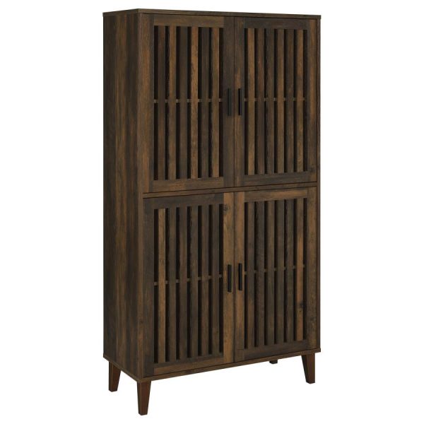 Elouise Brown Tall Accent Cabinet For Discount