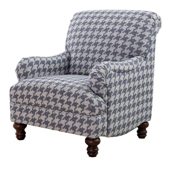 Glenn Blue Accent Chair on Sale