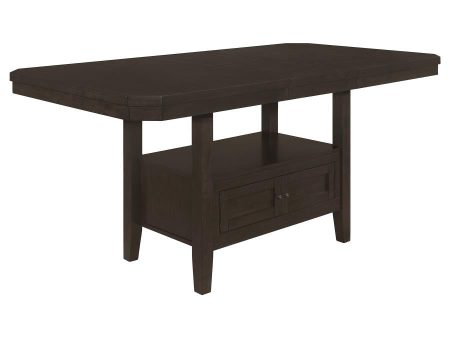 Prentiss Brown Counter Height Dining Table For Discount