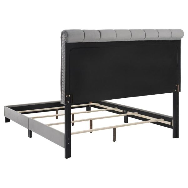 Warner Grey Eastern King Bed Cheap