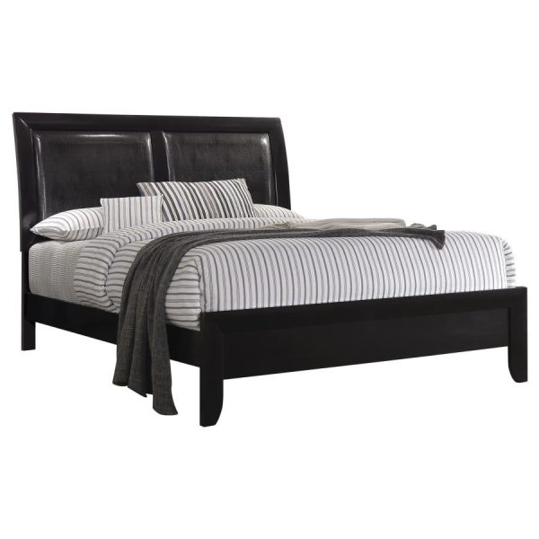 Briana Black Eastern King Bed 5 Pc Set Fashion