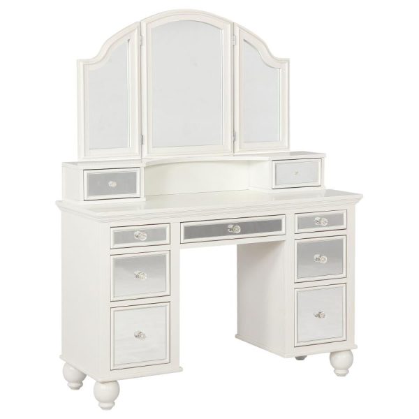 Reinhart White Vanity Set Discount