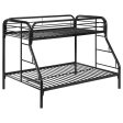 Morgan Black Twin   Full Bunk Bed Discount