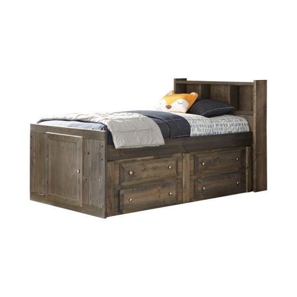 Wrangle Hill Grey Twin Storage Bed Online Sale