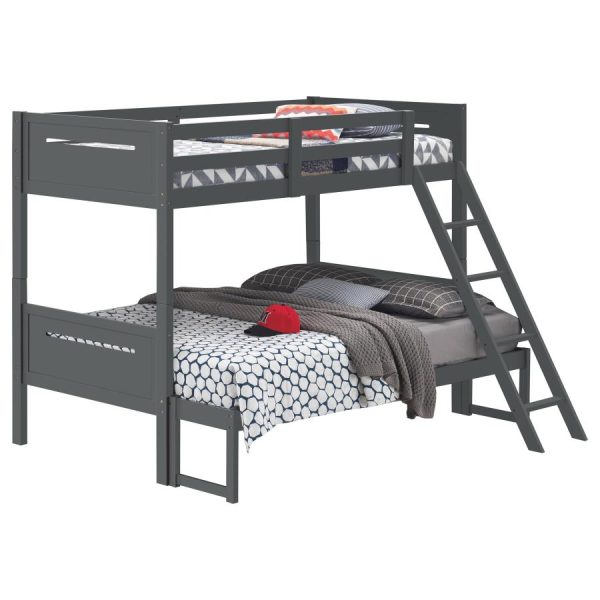 Littleton Grey Twin   Full Bunk Bed Online now