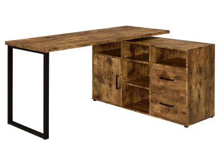 Hertford Brown L-shape Desk For Cheap