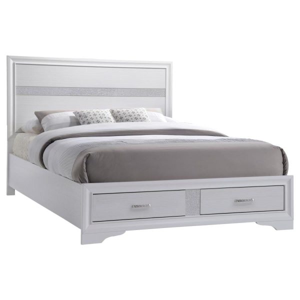 Miranda White Eastern King Storage Bed Cheap