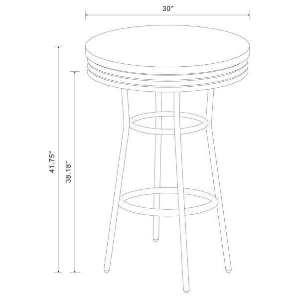 Theodore White Bar Table Hot on Sale