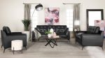 Moira Black 3 Pc Sofa Set Discount