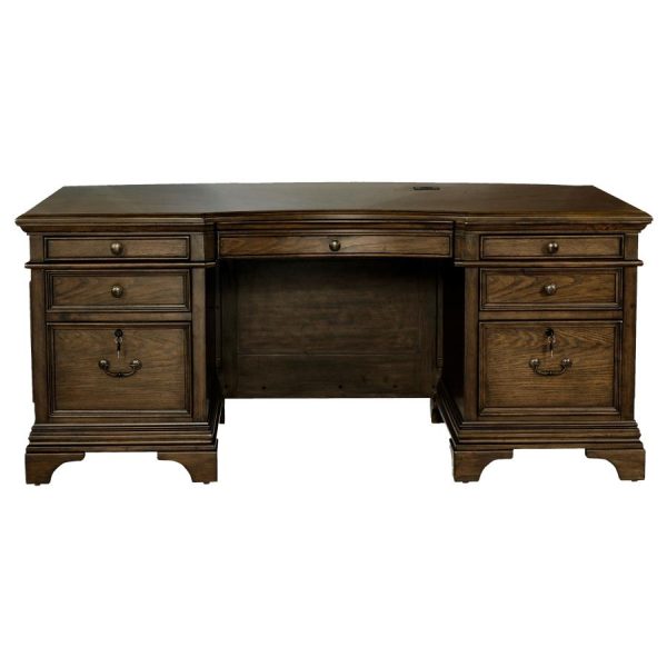 Hartshill Brown Executive Desk Cheap