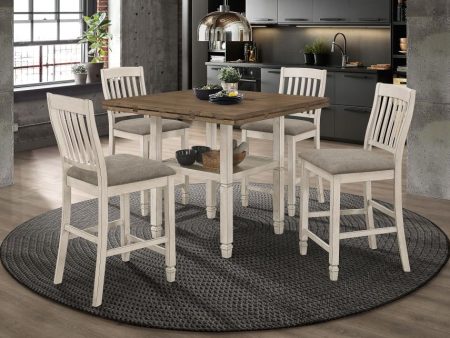 Sarasota Ivory 5 Pc Counter Height Dining Set For Sale