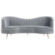 Sophia Grey 2 Pc Sofa Set on Sale