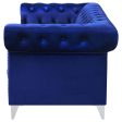 Bleker Blue Loveseat Discount