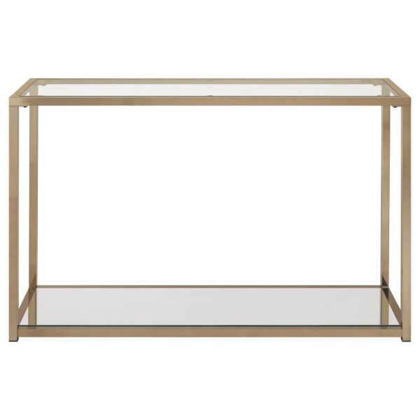 Cora Gold Sofa Table Supply