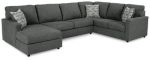 Edenfield 3-Piece Sectional with Chaise For Sale