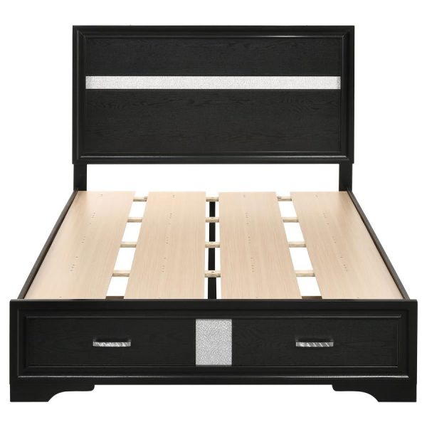 Miranda Black Full Storage Bed on Sale