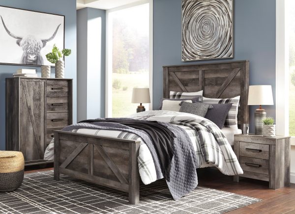 Wynnlow Gray Crossbuck Panel Bedroom Set For Discount