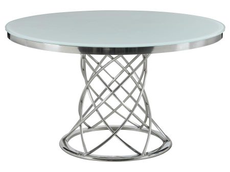 Irene Silver Dining Table For Discount