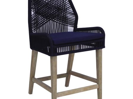 Nakia Blue Counter Stool Discount