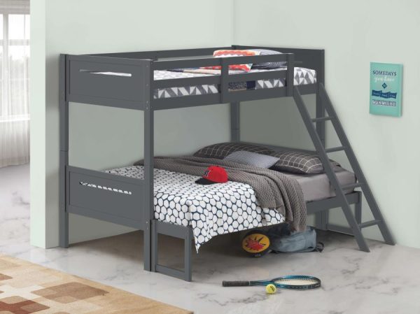 Littleton Grey Twin   Full Bunk Bed Online now