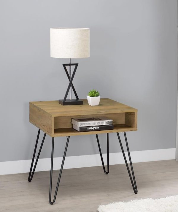 Fanning Brown End Table on Sale