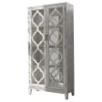 Mckellen White Tall Accent Cabinet Online now