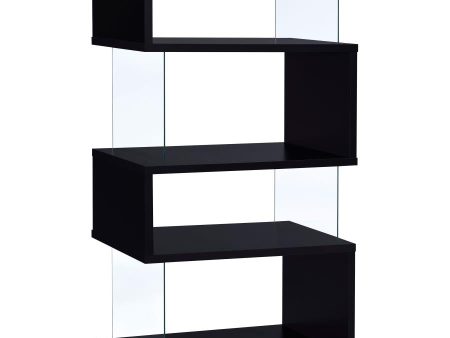 Emelle Black Bookcase Online Sale