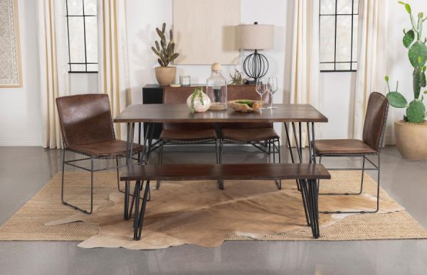 Topeka Brown 6 Pc Dining Set Supply