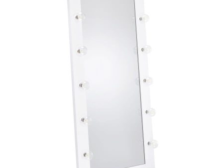 Zayan White Floor Mirror For Cheap