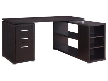 Yvette Brown L-shape Desk Hot on Sale