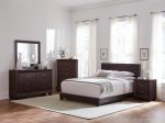 Dorian Brown California King Bed 4 Pc Set For Cheap